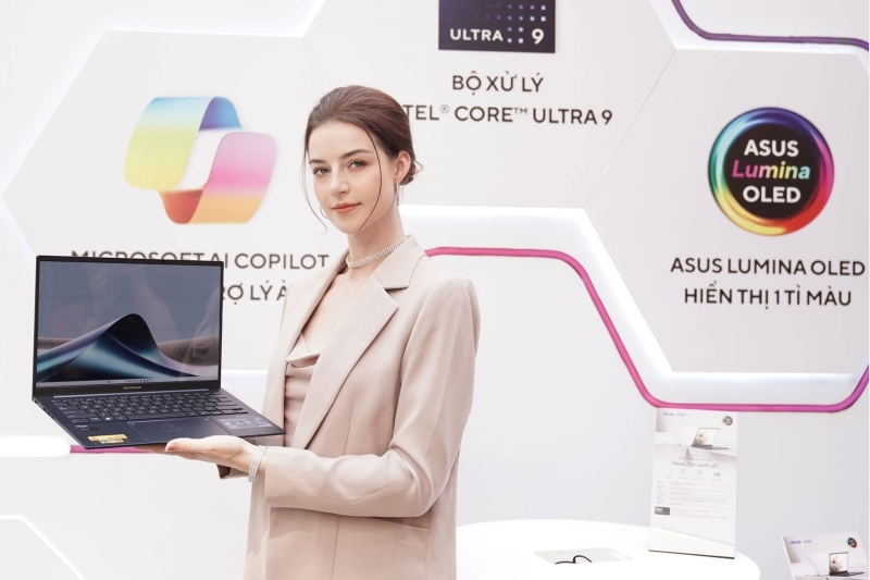 ASUS ra mắt Zenbook 14 OLED sử dụng CPU Intel Core Ultra tích hợp AI
