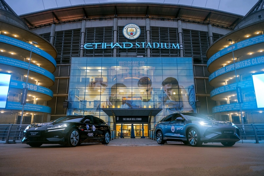 BYD trở thành đối tác chính thức của CLB bóng đá Manchester City
