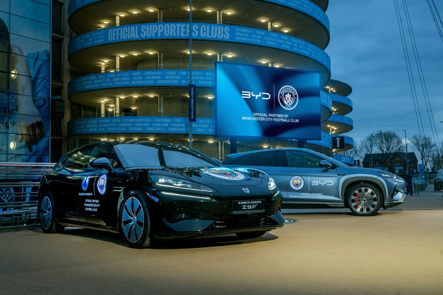 BYD trở thành đối tác chính thức của CLB bóng đá Manchester City