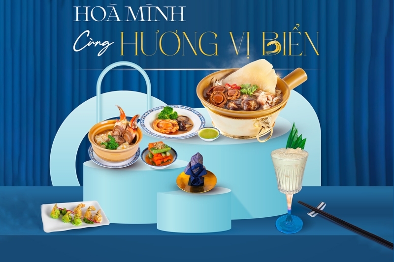 Biển cả trên bàn tiệc tại nhà hàng Thai Village