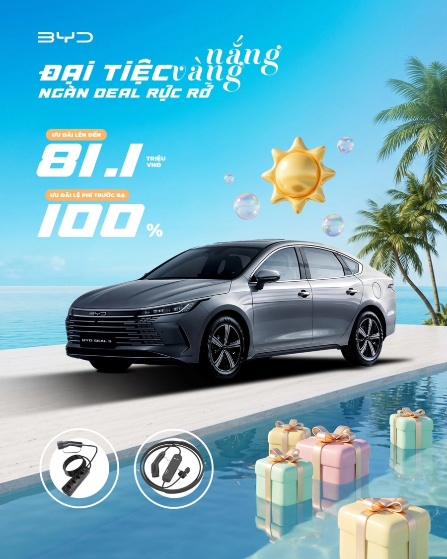 BYD Việt Nam ưu đãi mùa hè ‘Đại tiệc nắng vàng – Ngàn deal rực rỡ’