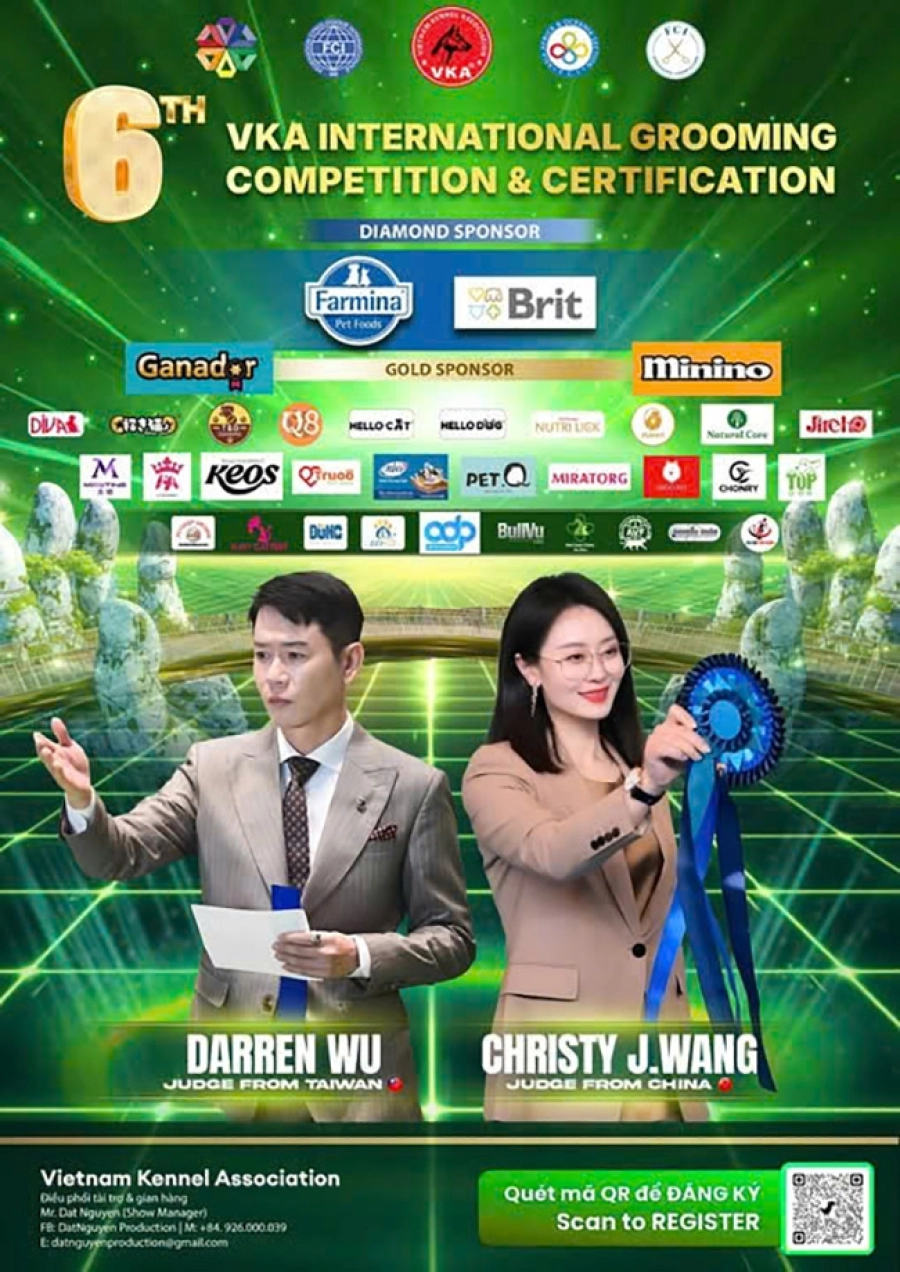 VKA Firework International Dog Show - Đà Nẵng 2025: Kết nối đam mê, bùng nổ cảm xúc cùng pháo hoa quốc tế