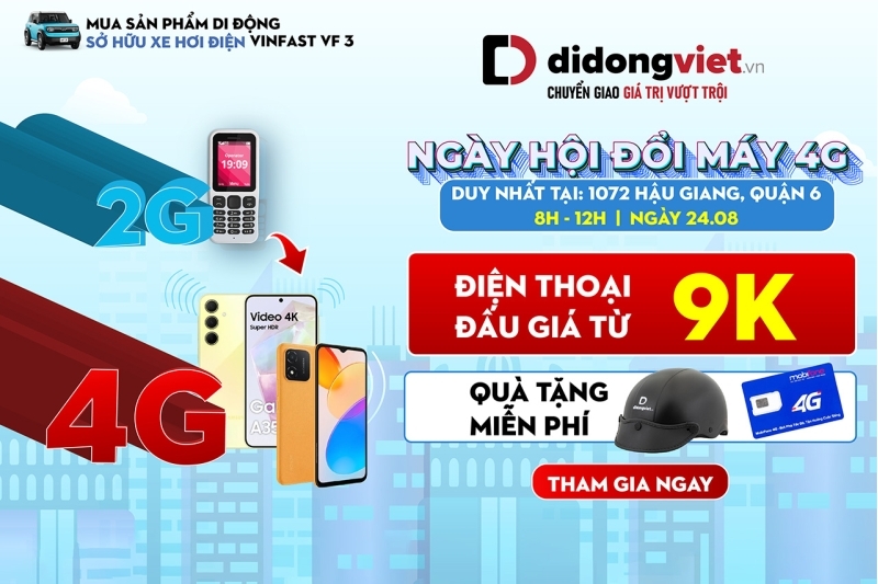 Người dùng muốn lên đời điện thoại 4G đến ngay Di Động Việt quận 6
