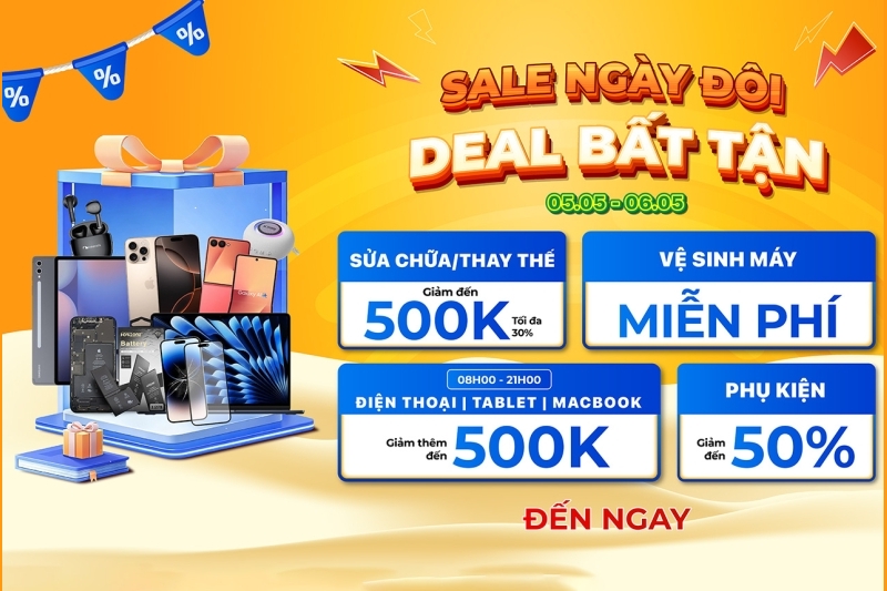 Giá iPhone 15, iPhone 14 cũ giảm sâu dịp Sale ngày đôi 5/5