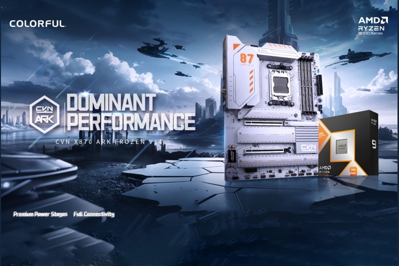 CVN X870 ARK FROZEN: Dòng bo mạch chủ dành cho AMD Ryzen 9000 của COLORFUL chính thức trình làng