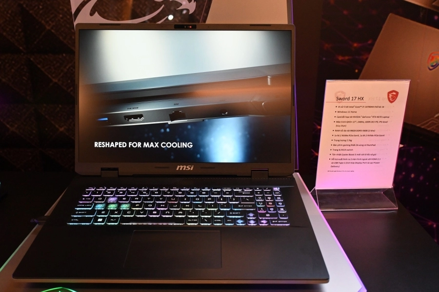 MSI mang thế hệ laptop AI với CPU Intel Core Ultra về Việt Nam