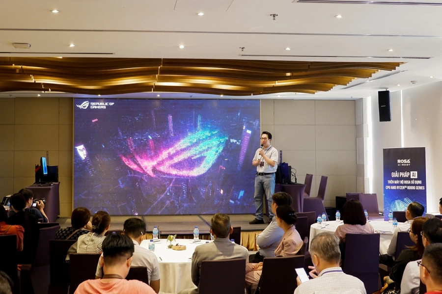 ROSA PC AI: bộ PC AI đầu tiên sử dụng vi xử lý AMD Ryzen 8000G series ra mắt tại Việt Nam