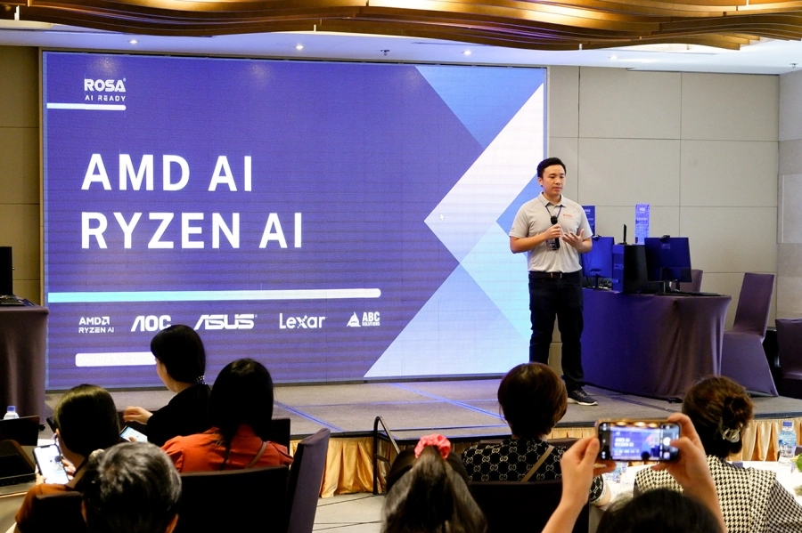 ROSA PC AI: bộ PC AI đầu tiên sử dụng vi xử lý AMD Ryzen 8000G series ra mắt tại Việt Nam