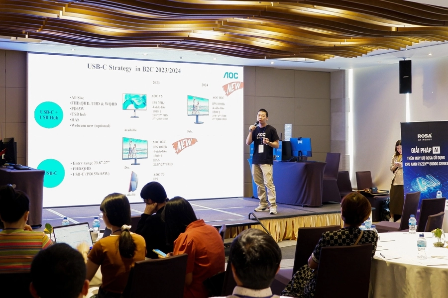 ROSA PC AI: bộ PC AI đầu tiên sử dụng vi xử lý AMD Ryzen 8000G series ra mắt tại Việt Nam