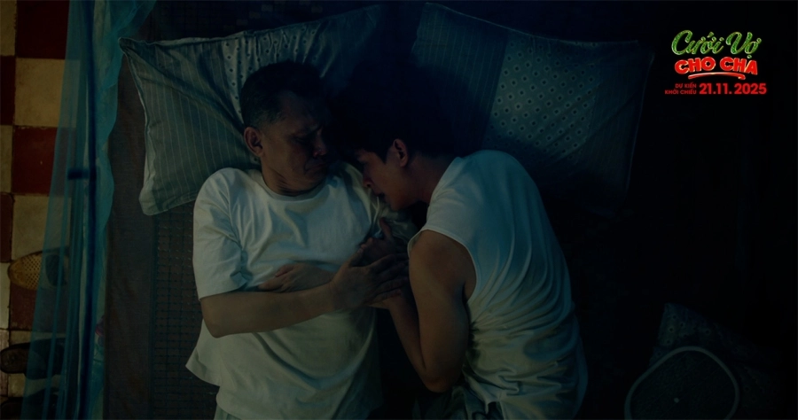 Phim diện ảnh Cưới Vợ Cho Cha hé lộ câu chuyện gia đình giằng xé qua teaser trailer và poster trái ngược