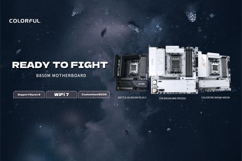 COLORFUL mở rộng dòng bmc B850 với các mẫu CVN, Battle-AX và MEOW