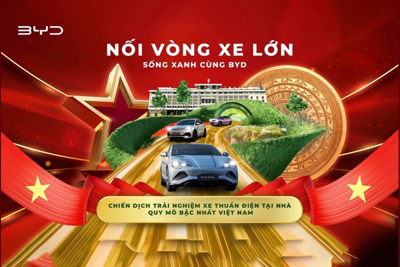 Sống xanh cùng BYD - Trải nghiệm xe miễn phí 30 ngày 