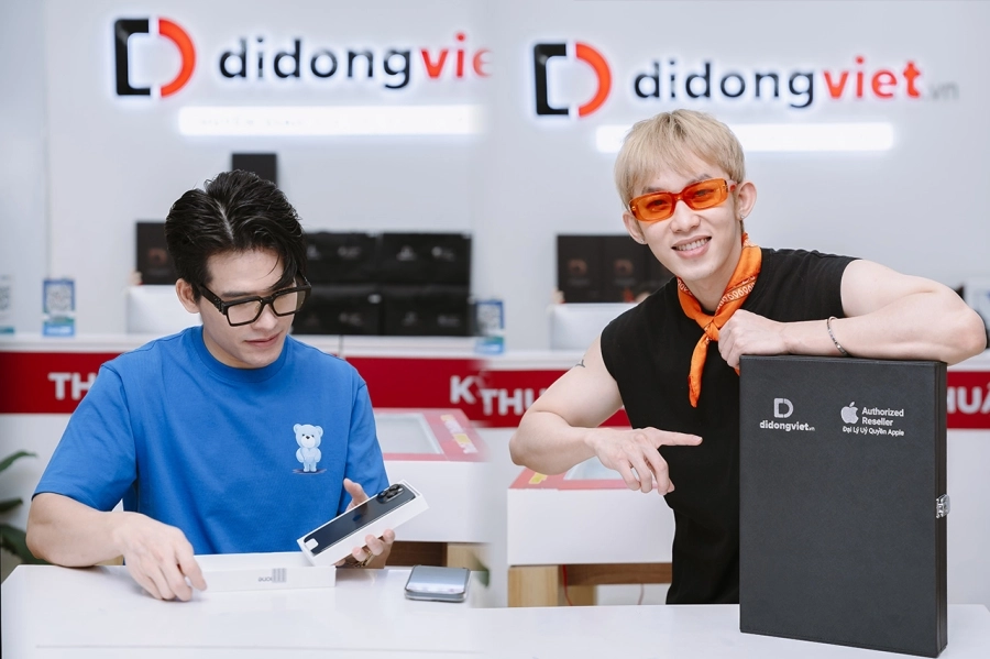 Dàn nghệ sĩ 'Anh trai vượt ngàn chông gai' đến Di Động Việt sắm iPhone 16 Pro