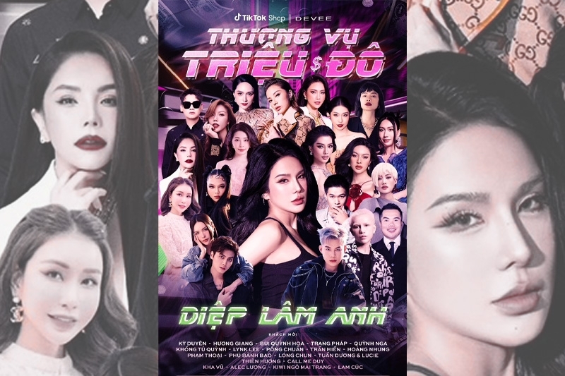 Diệp Lâm Anh mời loạt sao showbiz Việt tham gia phiên livestream triệu đô