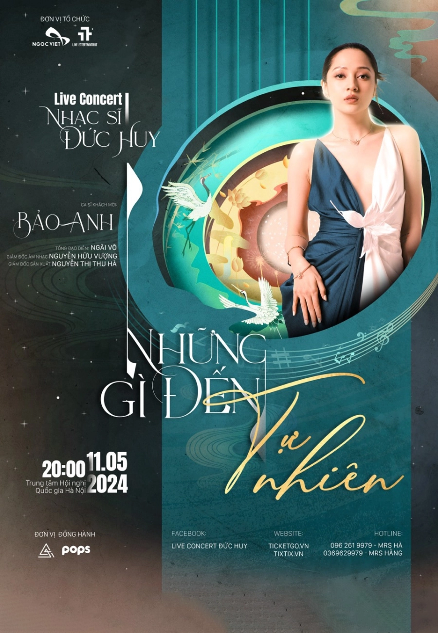 Bảo Anh trở lại đường đua âm nhạc cùng live concert Đức Huy 'Những gì đến tự nhiên'